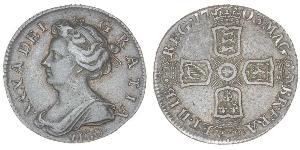 1 Sixpence / 6 Penny Royaume de Grande-Bretagne (1707-1801) Argent Anne (reine de Grande-Bretagne)(1665-1714)