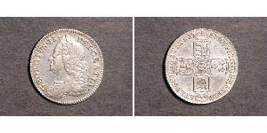 1 Sixpence / 6 Penny Royaume de Grande-Bretagne (1707-1801) Argent George II (1683-1760)