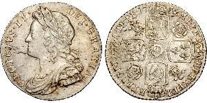 1 Sixpence / 6 Penny Royaume de Grande-Bretagne (1707-1801) Argent George II (1683-1760)