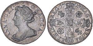 1 Sixpence / 6 Penny Royaume de Grande-Bretagne (1707-1801) Argent Anne (reine de Grande-Bretagne)(1665-1714)