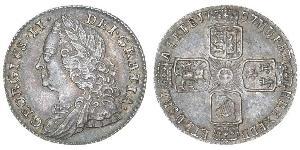 1 Sixpence / 6 Penny Regno Unito di Gran Bretagna (1707-1801) Argento Giorgio II (1683-1760)