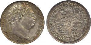 1 Sixpence / 6 Penny Regno Unito di Gran Bretagna e Irlanda (1801-1922) Argento Giorgio III (1738-1820)