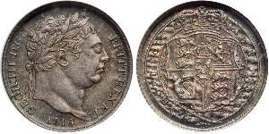 1 Sixpence / 6 Penny Regno Unito di Gran Bretagna e Irlanda (1801-1922) Argento Giorgio III (1738-1820)