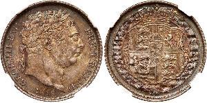 1 Sixpence / 6 Penny Regno Unito di Gran Bretagna e Irlanda (1801-1922) Argento Giorgio III (1738-1820)