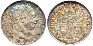 1 Sixpence / 6 Penny Regno Unito di Gran Bretagna e Irlanda (1801-1922) Argento Giorgio III (1738-1820)