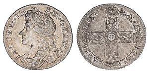 1 Sixpence / 6 Penny Regno d