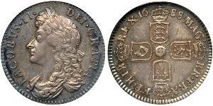 1 Sixpence / 6 Penny Regno d