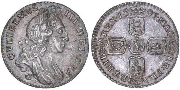 1 Sixpence / 6 Penny Regno d