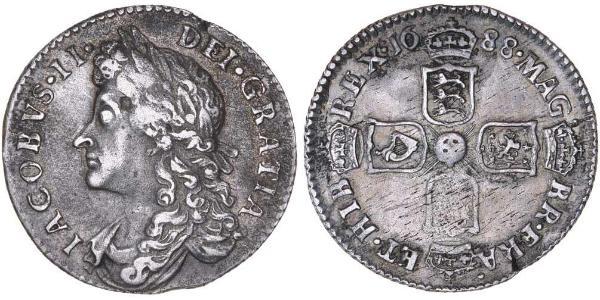 1 Sixpence / 6 Penny Regno d