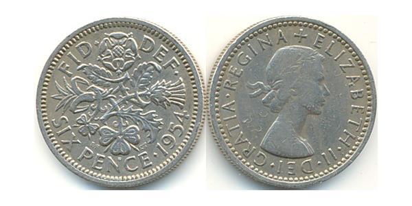 1 Sixpence / 6 Penny United Kingdom (1922-) Copper/Nickel Elizabeth II (1926-2022)