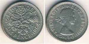 1 Sixpence / 6 Penny Vereinigtes Königreich (1922-) Kupfer/Nickel Elizabeth II (1926-2022)