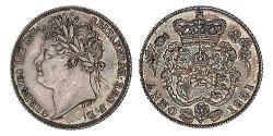 1 Sixpence / 6 Penny Reino Unido de Gran Bretaña e Irlanda (1801-1922) Plata Jorge IV (1762-1830)