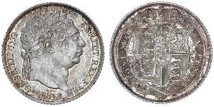 1 Sixpence / 6 Penny Reino Unido de Gran Bretaña e Irlanda (1801-1922) Plata Jorge III (1738-1820)