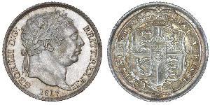 1 Sixpence / 6 Penny Reino Unido de Gran Bretaña e Irlanda (1801-1922) Plata Jorge III (1738-1820)