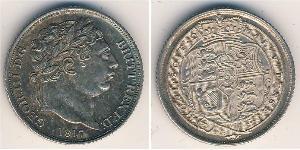 1 Sixpence / 6 Penny Reino Unido de Gran Bretaña e Irlanda (1801-1922) Plata Jorge III (1738-1820)