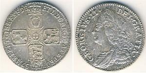 1 Sixpence / 6 Penny Reino de Gran Bretaña (1707-1801) Plata Jorge II (1683-1760)