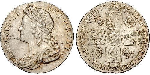 1 Sixpence / 6 Penny Reino de Gran Bretaña (1707-1801) Plata Jorge II (1683-1760)