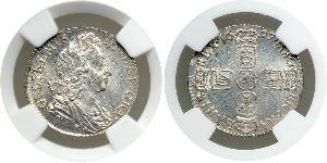 1 Sixpence / 6 Penny Reino de Inglaterra (927-1649,1660-1707) Plata Guillermo III (1650-1702)