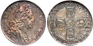 1 Sixpence / 6 Penny Reino de Inglaterra (927-1649,1660-1707) Plata Guillermo III (1650-1702)