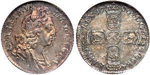 1 Sixpence / 6 Penny Königreich England (927-1649,1660-1707) Silber Wilhelm III (1650-1702)