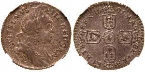 1 Sixpence / 6 Penny Königreich England (927-1649,1660-1707) Silber Wilhelm III (1650-1702)