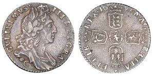 1 Sixpence / 6 Penny Königreich England (927-1649,1660-1707) Silber Wilhelm III (1650-1702)