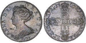 1 Sixpence / 6 Penny Königreich Großbritannien (1707-1801) Silber Anne (Großbritannien)(1665-1714)