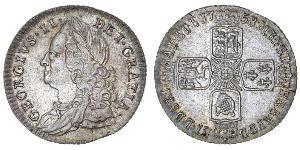 1 Sixpence / 6 Penny Königreich Großbritannien (1707-1801) Silber Georg II (1683-1760)