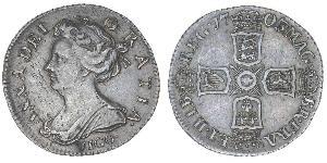 1 Sixpence / 6 Penny Königreich Großbritannien (1707-1801) Silber Anne (Großbritannien)(1665-1714)