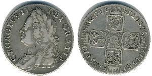 1 Sixpence / 6 Penny Königreich Großbritannien (1707-1801) Silber Georg II (1683-1760)