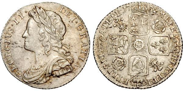 1 Sixpence / 6 Penny Königreich Großbritannien (1707-1801) Silber Georg II (1683-1760)