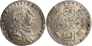 1 Sixpence / 6 Penny Vereinigtes Königreich Silber Georg III (1738-1820)