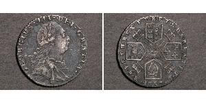 1 Sixpence / 6 Penny Vereinigtes Königreich Silber Georg III (1738-1820)