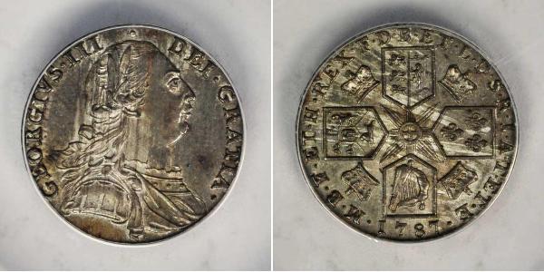 1 Sixpence / 6 Penny Vereinigtes Königreich Silber Georg III (1738-1820)