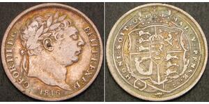 1 Sixpence / 6 Penny Vereinigtes Königreich von Großbritannien und Irland (1801-1922) Silber Georg III (1738-1820)
