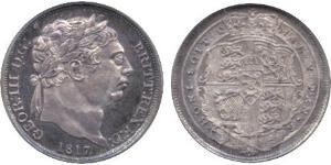 1 Sixpence / 6 Penny Vereinigtes Königreich von Großbritannien und Irland (1801-1922) Silber Georg III (1738-1820)