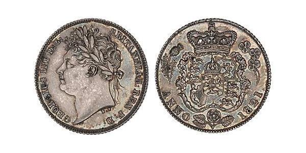 1 Sixpence / 6 Penny Vereinigtes Königreich von Großbritannien und Irland (1801-1922) Silber Georg IV (1762-1830)