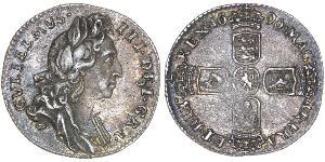 1 Sixpence / 6 Penny Kingdom of England (927-1649,1660-1707) Silver William III (1650-1702)