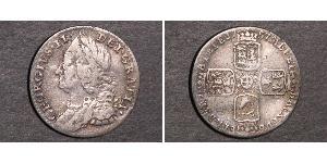 1 Sixpence / 6 Penny Kingdom of Great Britain (1707-1801) Silver George II (1683-1760)