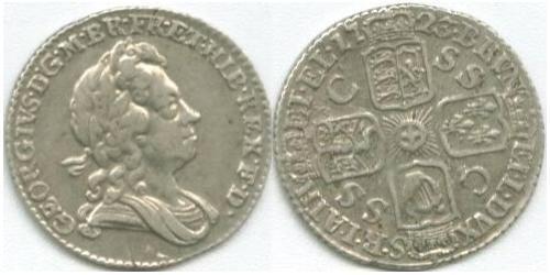 1 Sixpence / 6 Penny Kingdom of Great Britain (1707-1801) Silver George I (1660-1727)