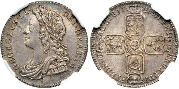 1 Sixpence / 6 Penny Kingdom of Great Britain (1707-1801) Silver George II (1683-1760)