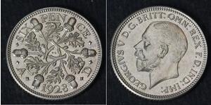 1 Sixpence / 6 Penny United Kingdom (1922-) Silver George V of the United Kingdom (1865-1936)