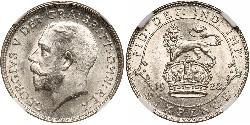 1 Sixpence / 6 Penny United Kingdom of Great Britain and Ireland (1801-1922) Silver George V of the United Kingdom (1865-1936)