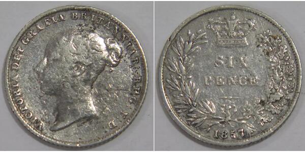 1 Sixpence / 6 Penny United Kingdom of Great Britain and Ireland (1801-1922) Silver Victoria (1819 - 1901)