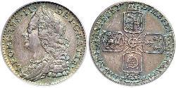 1 Sixpence / 6 Penny 大不列顛王國 (1707 - 1800) 銀 乔治二世 (大不列颠) (1683 - 1760)
