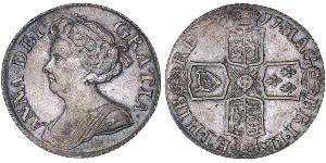 1 Sixpence / 6 Penny 大不列顛王國 (1707 - 1800) 銀 安妮 (英国女王) (1665-1714)