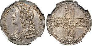 1 Sixpence / 6 Penny 大不列顛王國 (1707 - 1800) 銀 乔治二世 (大不列颠) (1683 - 1760)