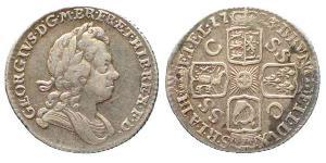 1 Sixpence / 6 Penny 大不列顛王國 (1707 - 1800) 銀 乔治一世 (大不列颠) (1660 - 1727)