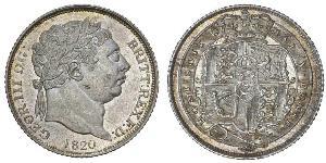 1 Sixpence / 6 Penny 大不列颠及爱尔兰联合王国 (1801 - 1922) 銀 喬治三世 (1738-1820)