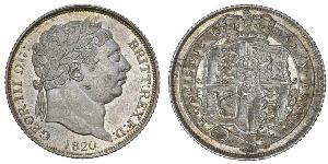 1 Sixpence / 6 Penny 大不列颠及爱尔兰联合王国 (1801 - 1922) 銀 喬治三世 (1738-1820)